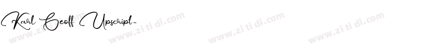 Karl Geoff Upscript字体转换